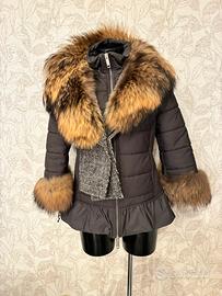 Pelliccia giubbotto piumino donna tg 44 nuovo