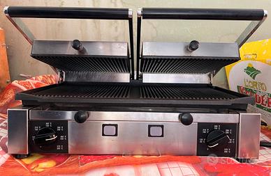 Piastra professionale doppia in acciaio inox