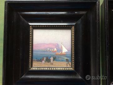 Coppia di quadri a olio Mendl Albert