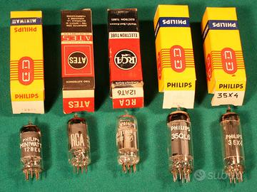 Valvole per radio 12BE6 12BA6 12AT6 35QL6 35X4