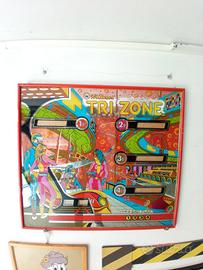 Vetro originale flipper Tri zone Williams 1979