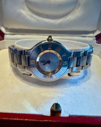 Orologio Cartier Must 21 Donna - Acciaio e Oro - F