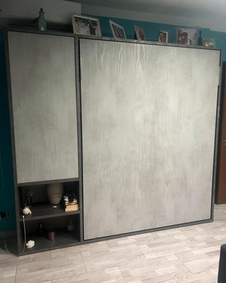 Letto matrimoniale a scomparsa