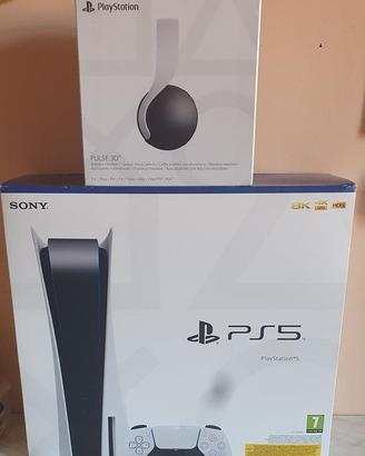 sony Playstation 5 con disco + cuffie