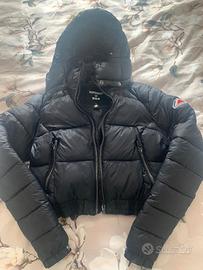 Bomber nero con cappuccio Superdray tg EU36-IT40