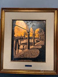 Quadro (sottoportico a Murano)grafica su rame