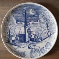 Piatto decorativo vintage Ceraminter Made in Italy