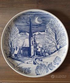 Piatto decorativo vintage Ceraminter Made in Italy