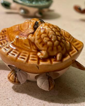 Tartarughe in ceramica smaltata