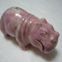 Ippopotamo in Rodonite