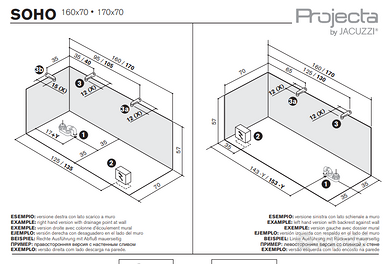 Vasca Idromassaggio Jacuzzi® Soho Pannello Frontale+Laterale