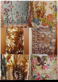 Lotto stoffe scampoli tessuti 