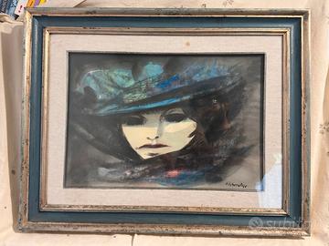 Fausto Liberatore - Donna con cappello