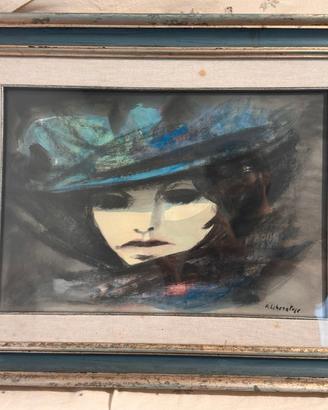 Fausto Liberatore - Donna con cappello