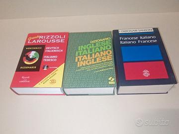 Tre grandi dizionari, inglese-francese-tedesco