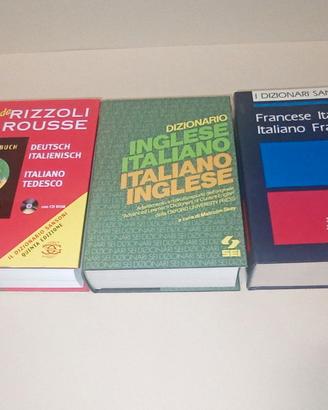 Tre grandi dizionari, inglese-francese-tedesco
