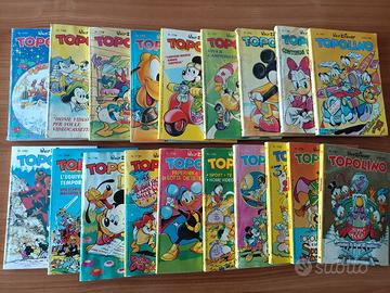 Lotto di 18 fumetti di topolino anno 1989 