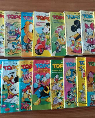 Lotto di 18 fumetti di topolino anno 1989 
