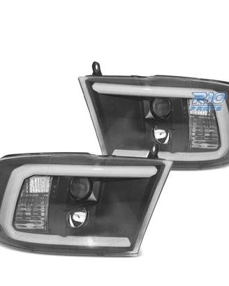 FARI PER DODGE RAM 09-18 LUCE DIURNA A LED NERO