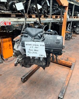Motore Nissan Micra 1.2 16V Anno 2006 Codice Motor