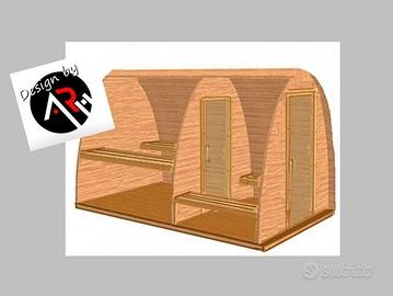 Sauna mod. a Igloo da esterno, Giardino