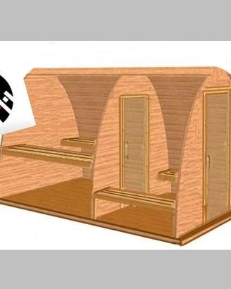 Sauna mod. a Igloo da esterno, Giardino