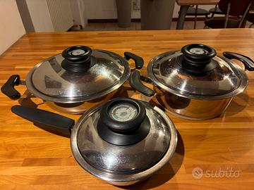 Tre Pentole AMC con coperchio Visiotherm
