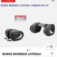 Borse laterali moto yamaha  mt 07 2016