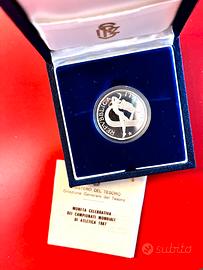 Moneta argento L 500 del 1987 Mondiali Atletica