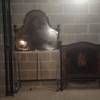 Macchina da cucire + letto ferro battuto