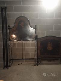 Macchina da cucire + letto ferro battuto