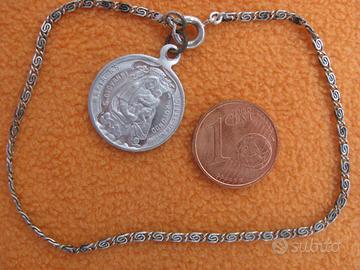 Antico bracciale medaglia Madonna delle Grazie San
