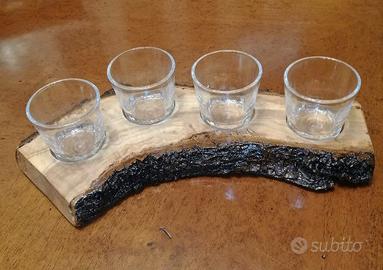 Portabicchieri Artigianali In Legno