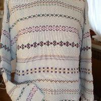 Maglione cotone azzurro-verde chiarissimo stefanel