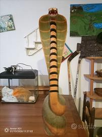 serpente in legno porta cd