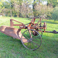 Aratro bivomero greco carrello