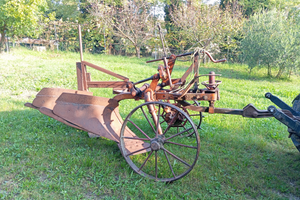 Aratro bivomero greco carrello