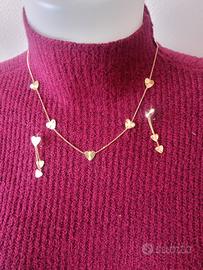 collana e bracciale placcato 
