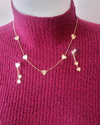 collana e bracciale placcato 