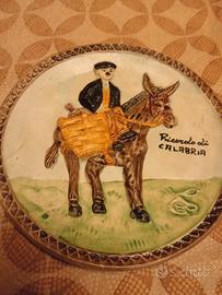 piatti decorativi in ceramica, dipinta a mano