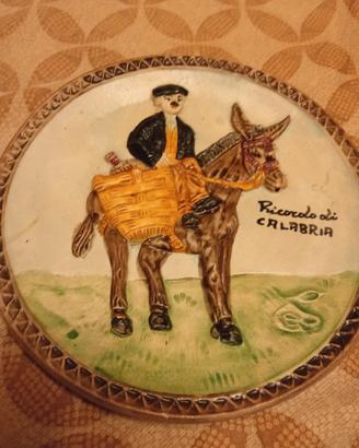 piatti decorativi in ceramica, dipinta a mano