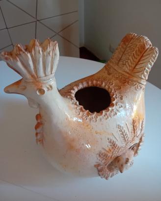 Pavoncella in ceramica