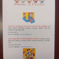 gonfiabili per bambini feste private