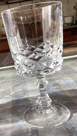 Set di 6 calici in vetro cristallo.