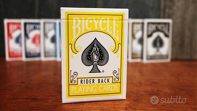 Mazzo di Carte Bicycle Giallo da Gioco Poker Magia