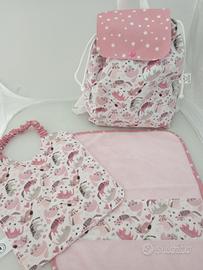 set asilo con zainetto 