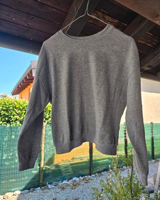 Maglietta Terranova Grigia Felpata XS