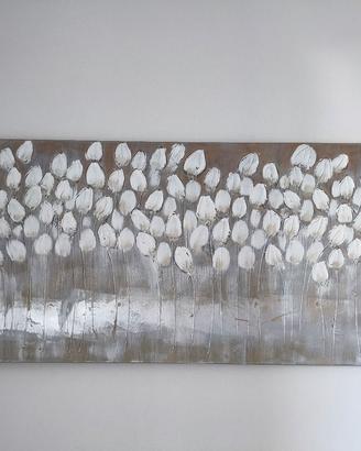stampa su tela tulipani bianchi 150*65 cm