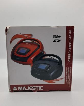 New Majestic AH-241 BT USB SD MP3 Orologio Digital