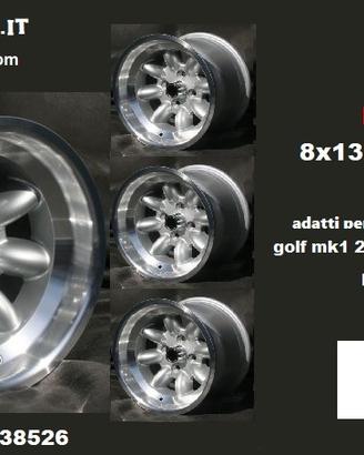 Cerchi minilite 8x13 4x100 et-6 volkswagen